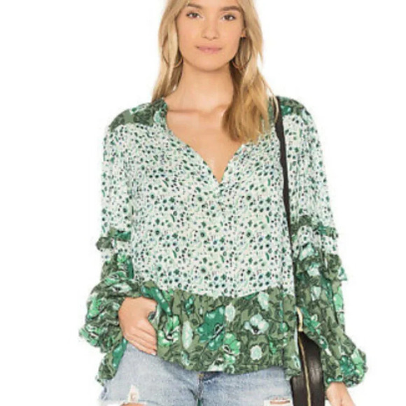 Spell & The Gypsy Winona Blouse Ivy Large - Picture 1 of 13